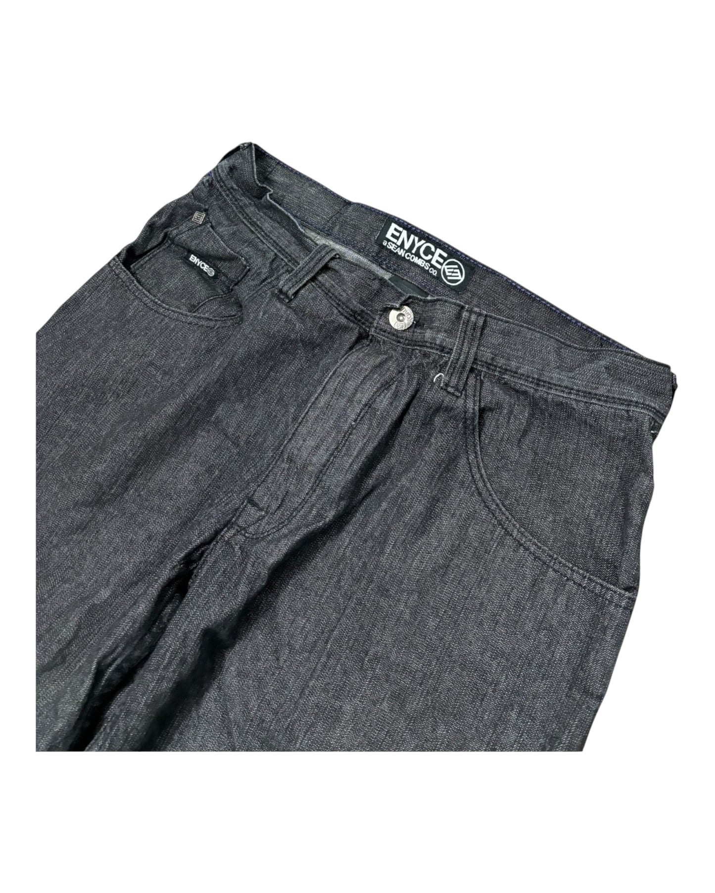 Y2K Baggy Grey/Black Enyce Jorts