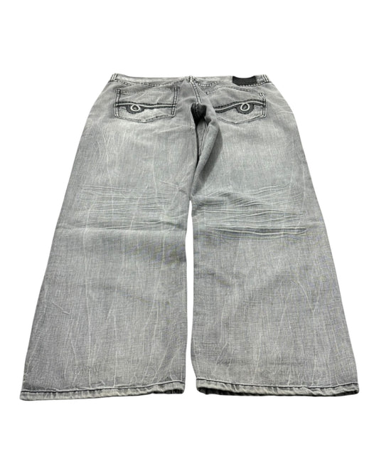 Y2K Grey/Black Baggy Ecko Unltd Jeans