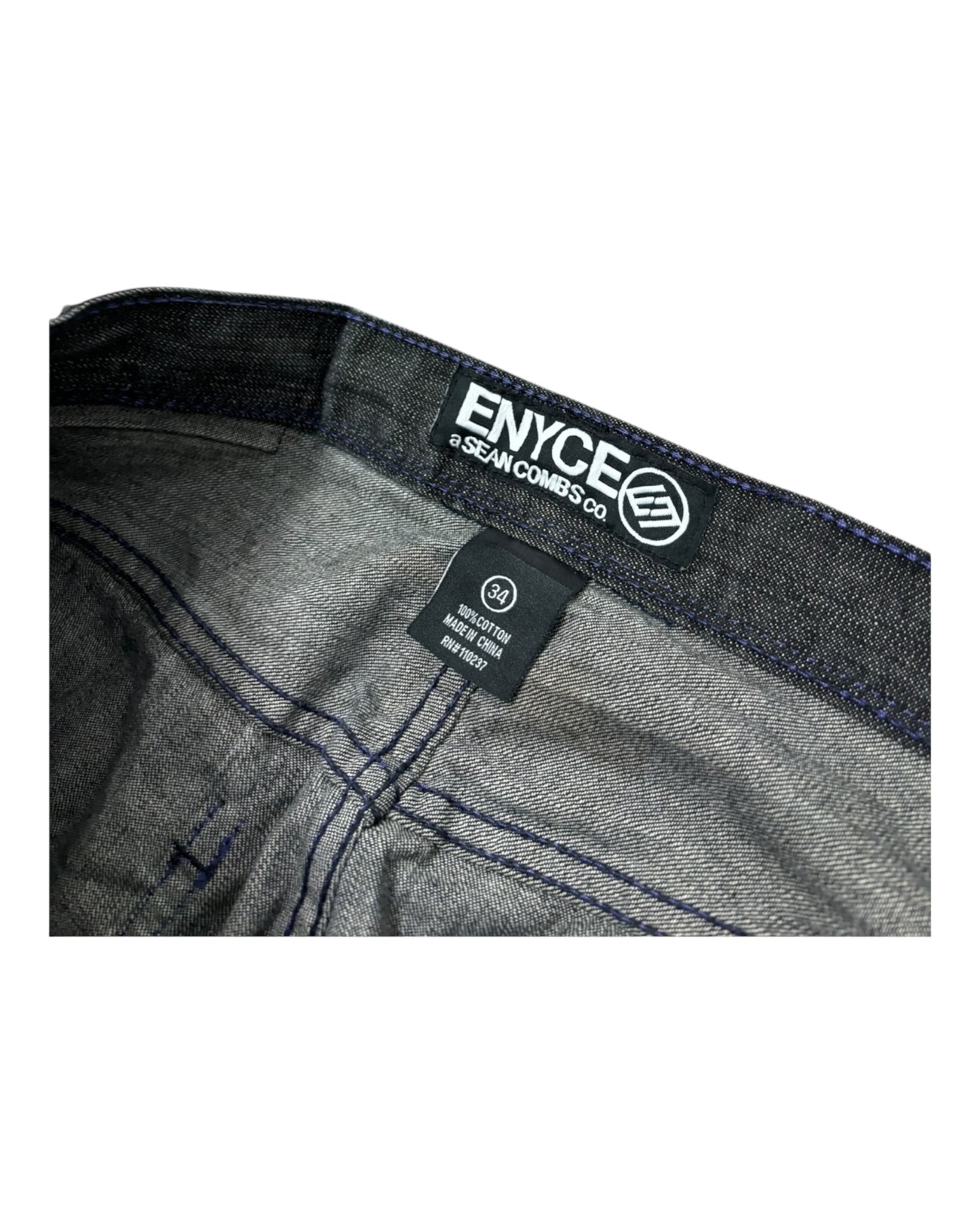 Y2K Baggy Grey/Black Enyce Jorts