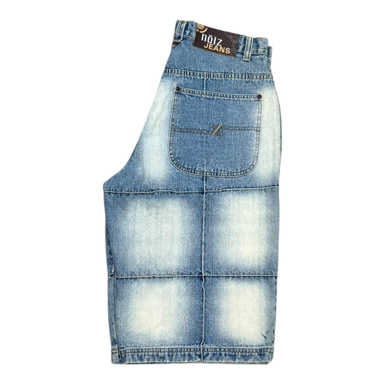 DS Y2K Baggy Noiz Jorts with Grid Style Wash