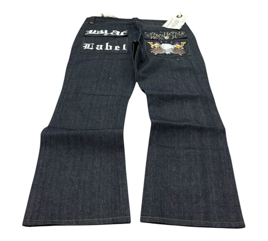 DS Y2K Blac Label Embroidered Jeans