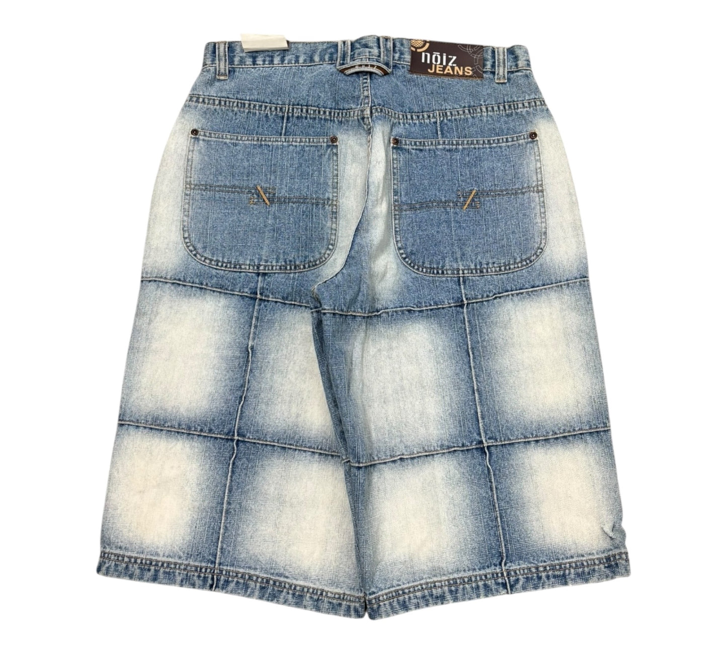 DS Y2K Baggy Noiz Jorts with Grid Style Wash